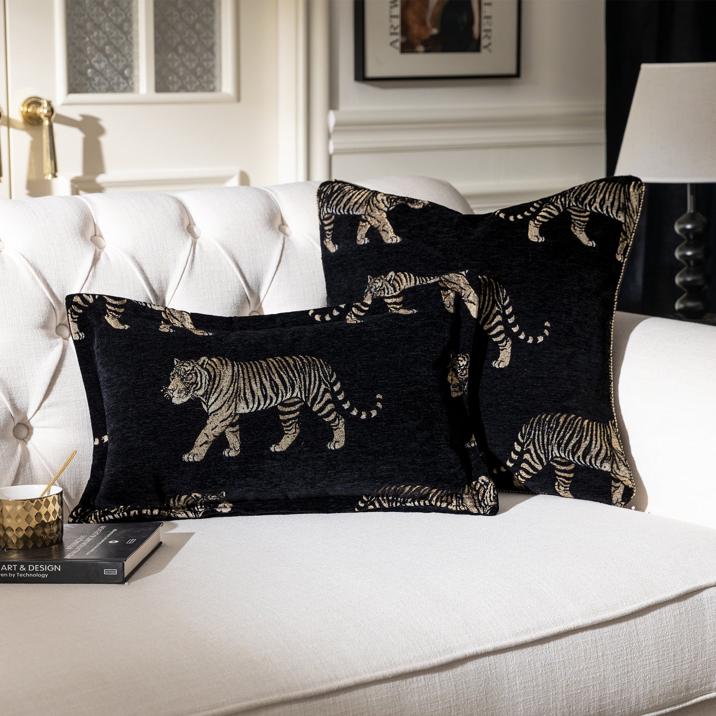 Tiger  13"x20" Lumbar Pillow Cover