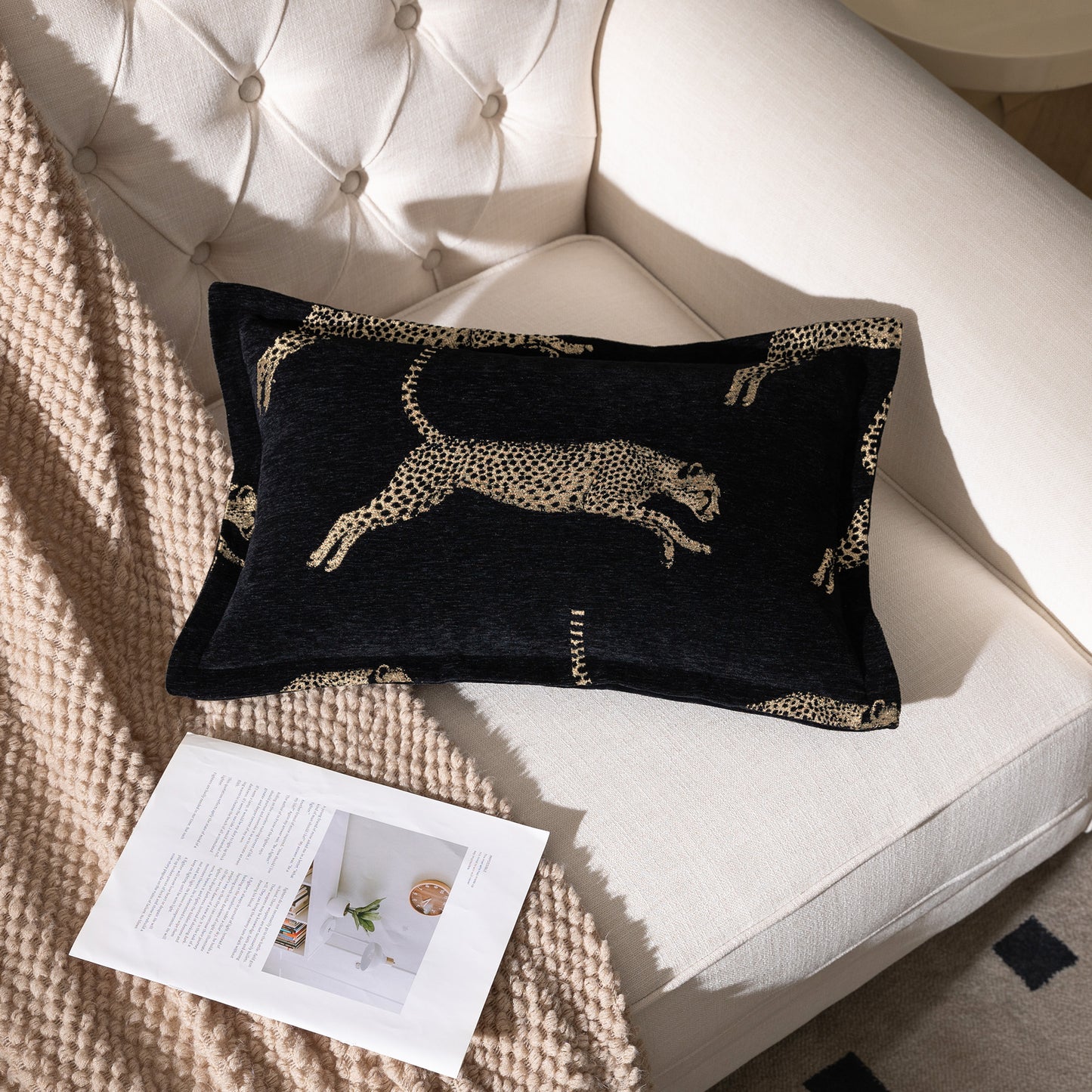 Leopard 13"x 20" Lumbar Pillow Cover