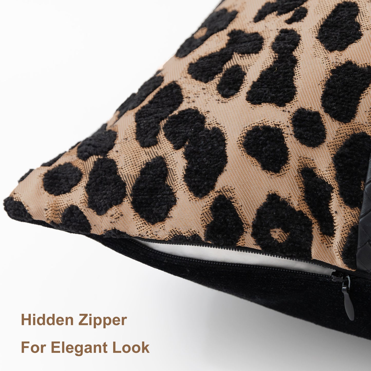Leopard Print  13"x20" Patchwork Lumbar Pillow Cover
