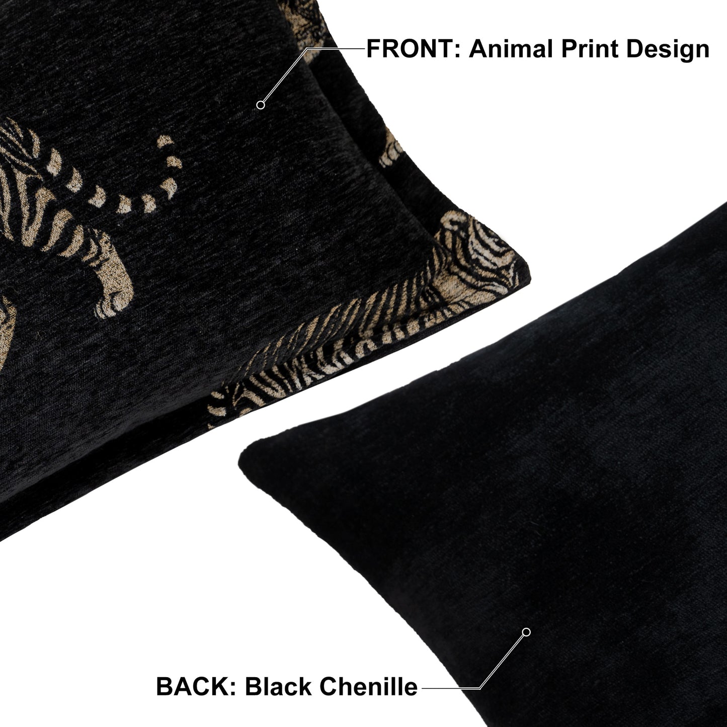 Tiger  13"x20" Lumbar Pillow Cover