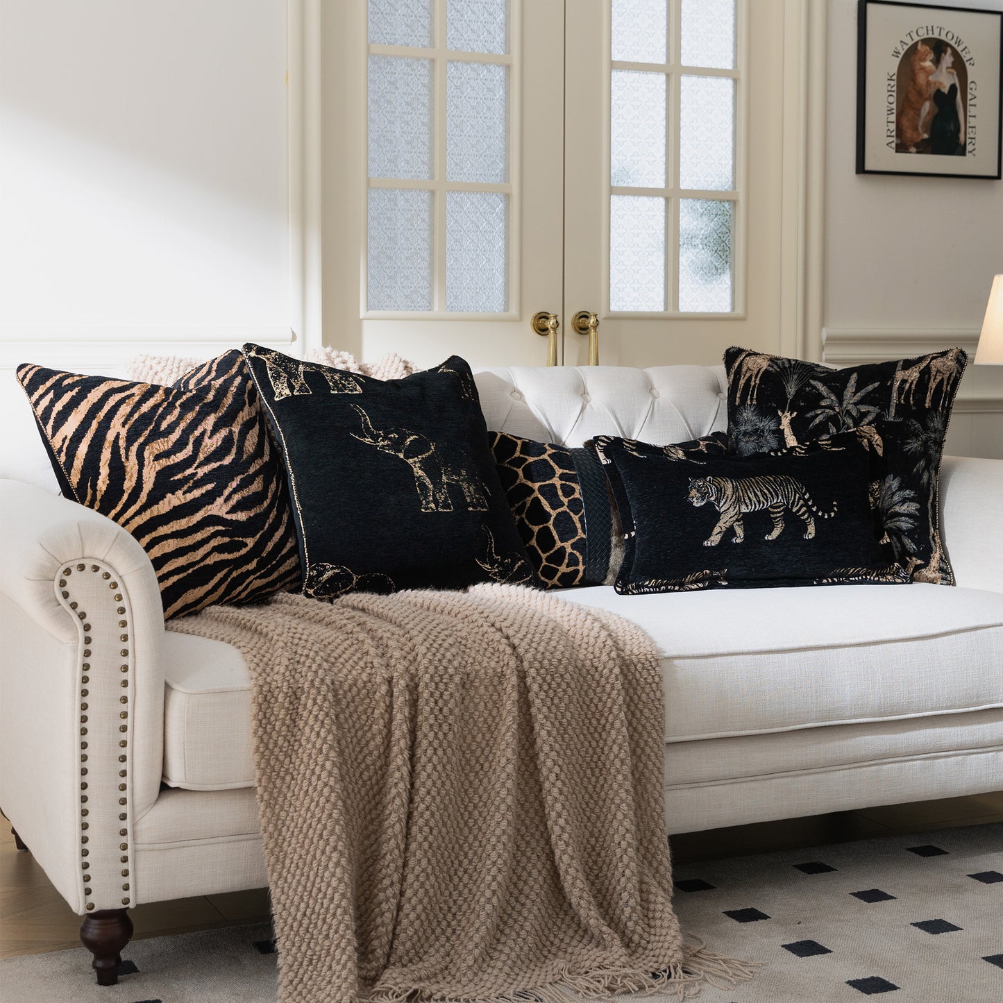 Tiger  13"x20" Lumbar Pillow Cover