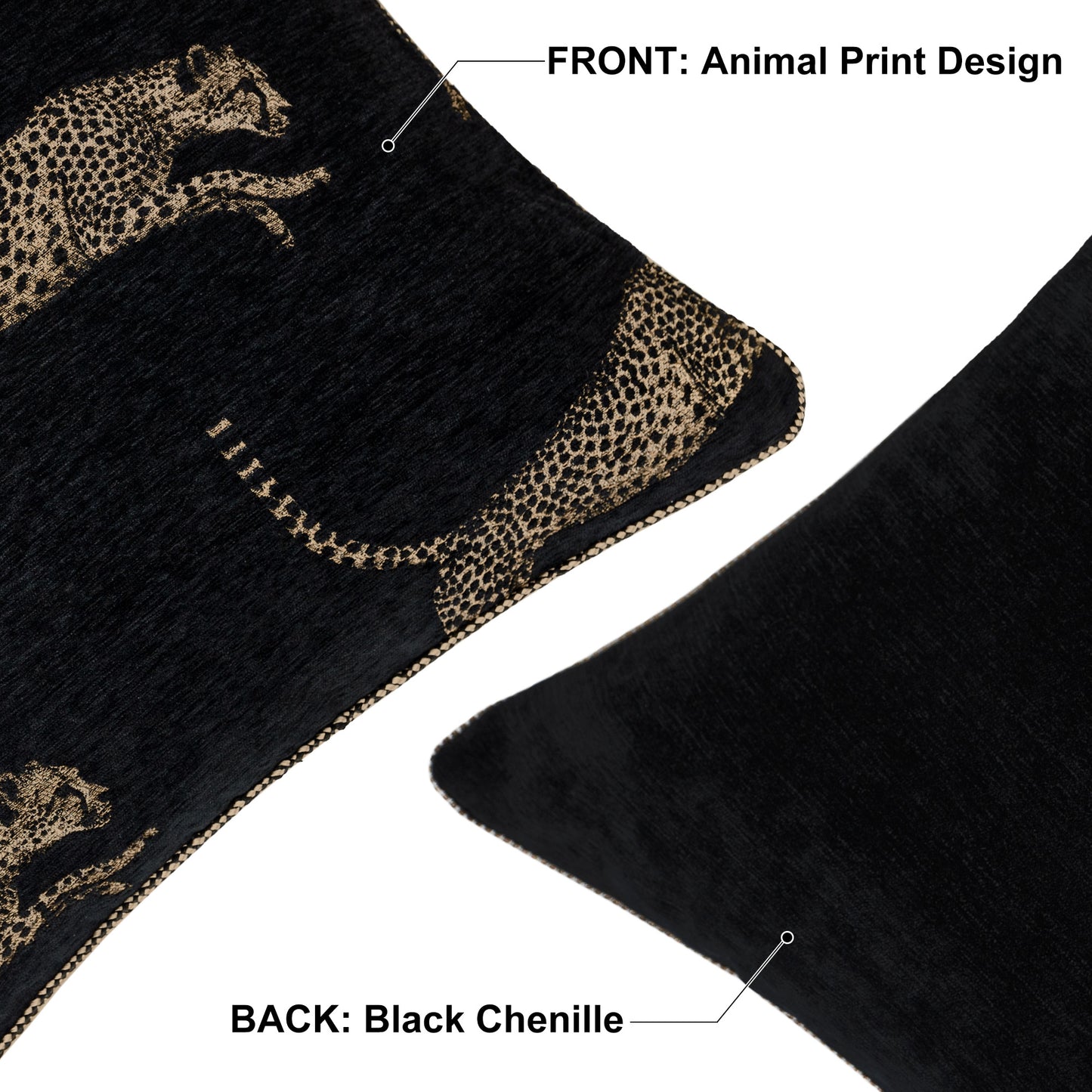 Leopard 20"x 20" Pillow Cover