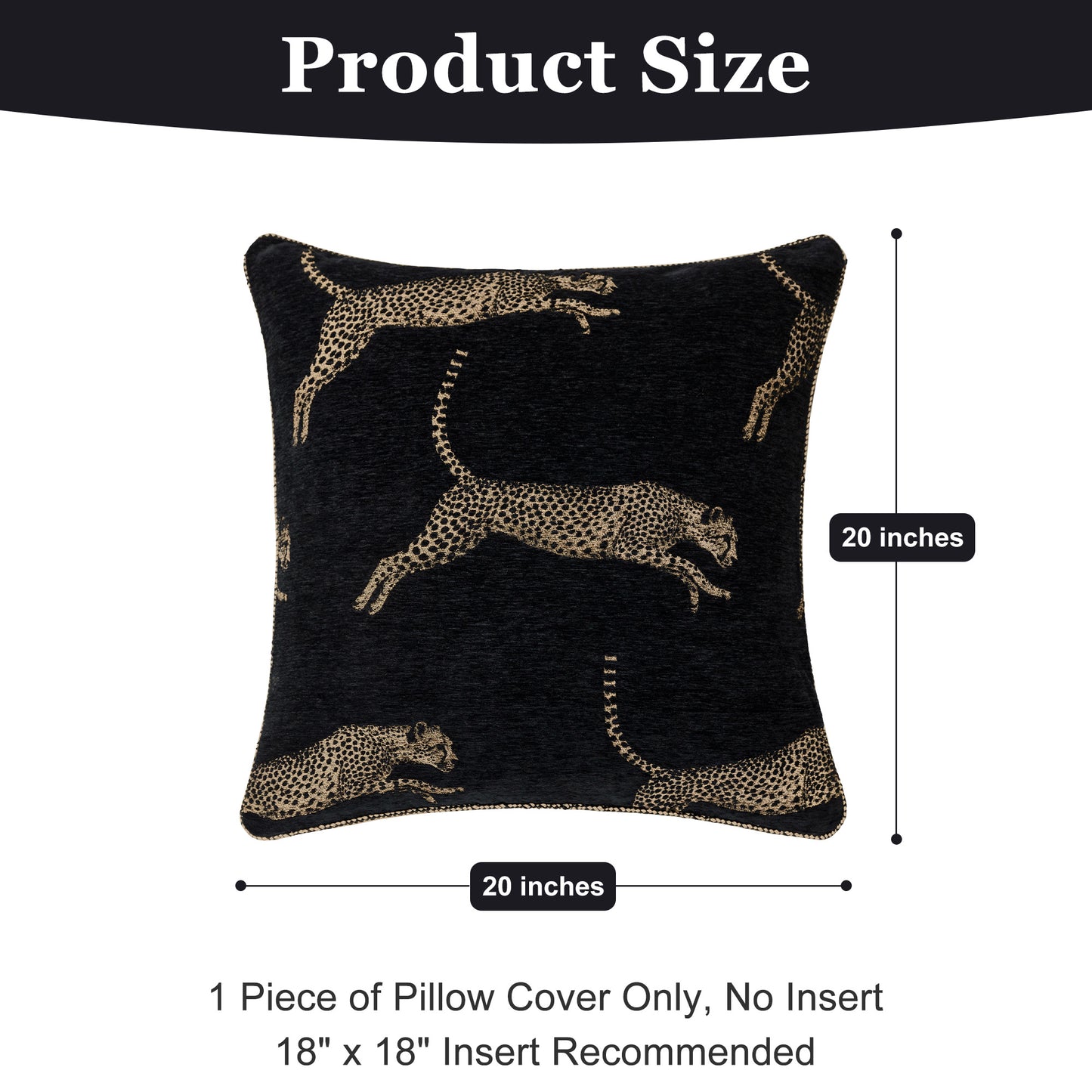 Leopard 20"x 20" Pillow Cover