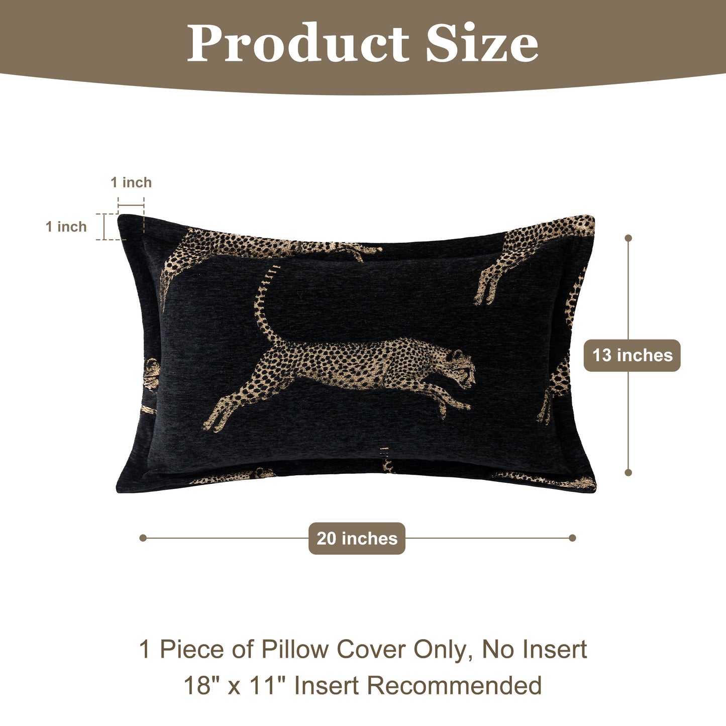 Leopard 13"x 20" Lumbar Pillow Cover